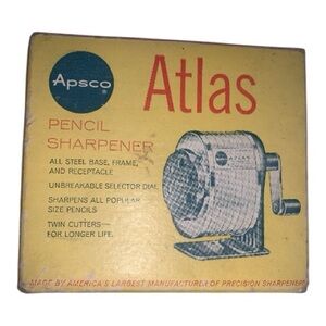 Vintage Apsco Atlas Pencil Sharpener